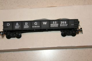 Vintage AHM D&RGW 55268 Gondola Train Car & Gravel Load 5431J 2