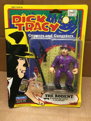 Vintage 1990 Playmates " Dick Tracy " Coppers And Gangsters The Rodent Figure