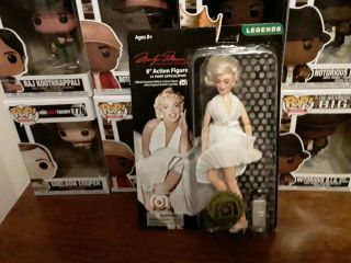 Mego Marilyn Monroe In White Dress 8 " Action Figure 841 Limited To 10,  000