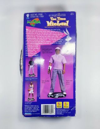 Vintage Space Jam Michael Jordan Tee Time Golfer Action Figure Playmates Toys 3