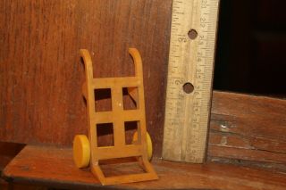 Vintage Approx G - Scale Marx Luggage Freight Dolly 2 Wheeler