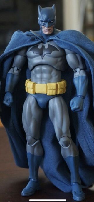 Mafex Batman Hush Blue Action Figure Medicom No.  105 Complete Custom Head Hush