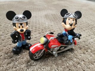 Mickey And Minnie Mouse Motorcycle Figure Bikers