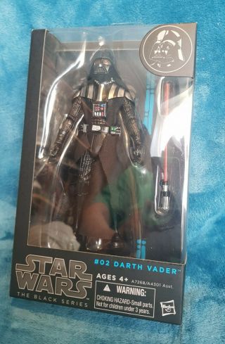 Hasbro Star Wars Black Series 6in Darth Vader Blue Stripe No 2