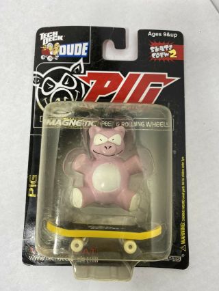 Pig Tech Deck Dude Rare Skateboarding Toy Action Figure Nib