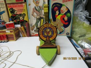 FISHER PRICE POPEYE THE SAILOR 1936 WOODEN PULL TOY 703 COND, 3