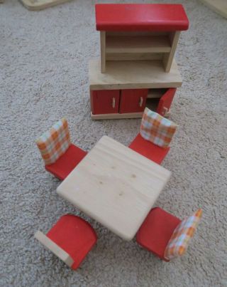 PLAN TOYS Chalet Dollhouse With Furniture And Dolls 5