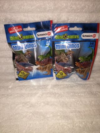 Schleich Mini Dinosaurs In Collectible Bag Surprise Serie 2 (2 Pk)