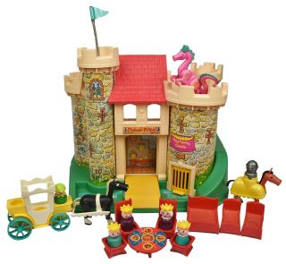 Vintage 1974 Fisher Price Play Family Castle 993 100 Complete