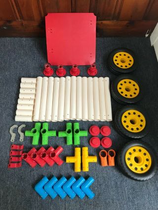 Vintage 1986 Playskool PIPEWORKS 1000 Basic Set COMPLETE Building Toy 5