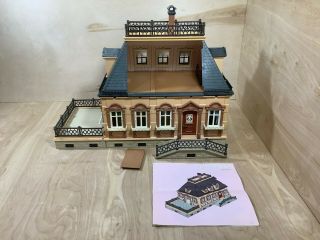 Vintage Geobra Playmobil Victorian Mansion House Doll Dollhouse 5305 Incomplete