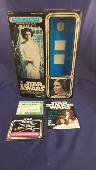 Vintage Kenner Star Wars 12 " Princess Leia Organa Box W/paperwork