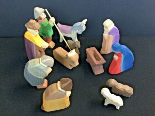 Ostheimer Waldorf Nativity Set / Wooden Toys / Made In Germany