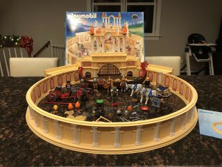 Playmobil Roman Colosseum 4270 Not Complete Rare With Bonus Items Viking 3150