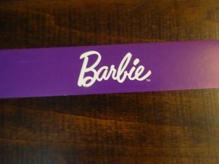 Toys R Us Store Display Sign Shelf Strip Talker Barbie Purple 48 " Long 1.  25 " High