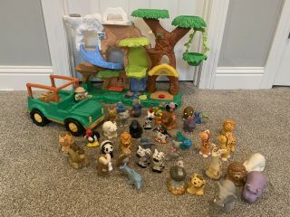 Fisher Price Zoo Talkers Little People Talking Animals Playset,  Truck