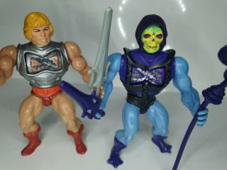 Vintage Motu,  Masters Of The Universe,  Battle Armour He - man & Skeletor,  Vgc,  Taiwan 3