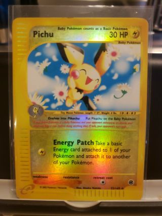 Pichu Reverse Holo 22/165 Expedition Pokemon Card Pl