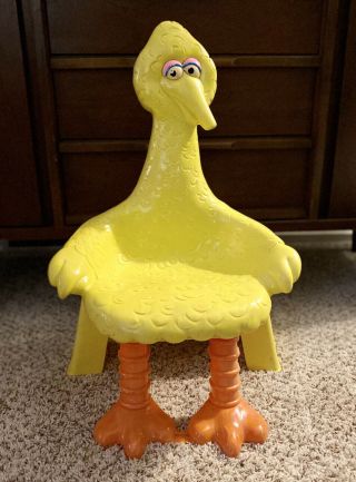 Vintage 1979 Knickerbocker Sesame Street Big Bird Plastic Toddler Chair