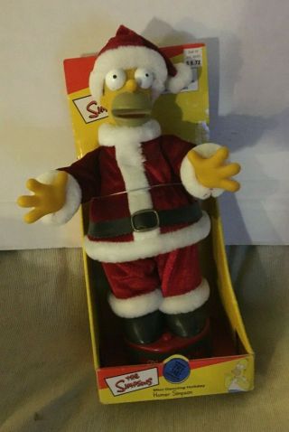 Mini Dancing Holiday Santa Homer Simpson - Singing