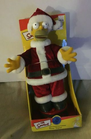 Mini Dancing Holiday Santa Homer Simpson - Singing 2
