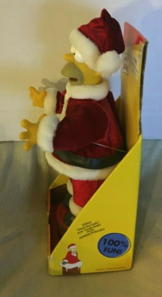Mini Dancing Holiday Santa Homer Simpson - Singing 3