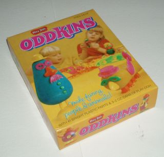 1969 Play - Doh Oddkins Boxed Set - Early Toy History Vintage Playdoh Monster