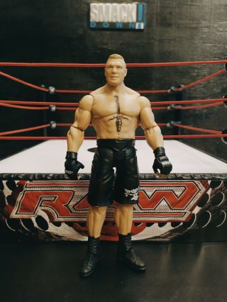 Brock Lesnar Wwe Basic Mattel Action Figure Ufc Raw Kid Toy Play Wrestling Beast