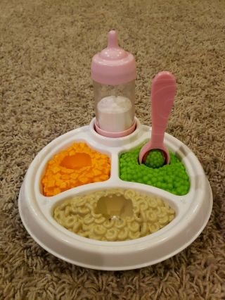 Fisher Price Fun Food Servin Surprises Baby Doll Magic Food - Spoon & Bottle