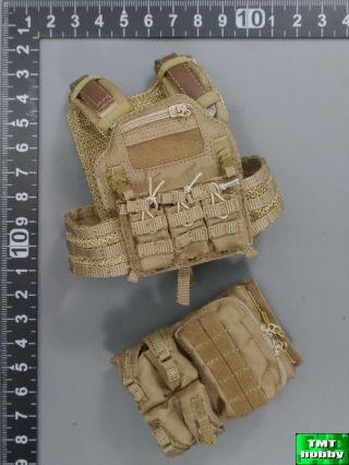 1:6 Scale Flagset 73031 Modern Battlefield End War Ghost - Tan Tactical Vest Set