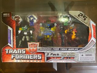Transformers Universe Warriors From Three Worlds 3 - Pack 25th Anniversary Nib