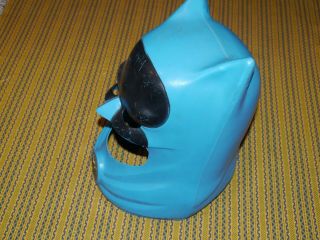 Rare Vintage 1966 Ideal Toy Corp Batman Plastic Halloween Mask Helmet NPP Inc. 3