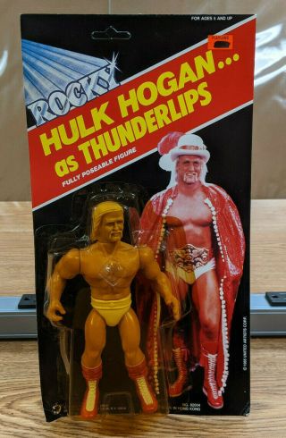 Appleworks Rocky Hulk Hogan As Thunderlips Action Figure - - Vintage