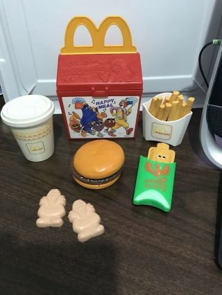 Vintage Fisher Price Fun With Food Mcdonald’s Happy Meal Play Set Complete