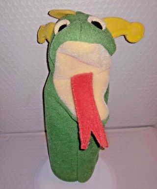 Baby Einstein Bard Dragon Hand Puppet Green 11in Soft Material Pre - Disney