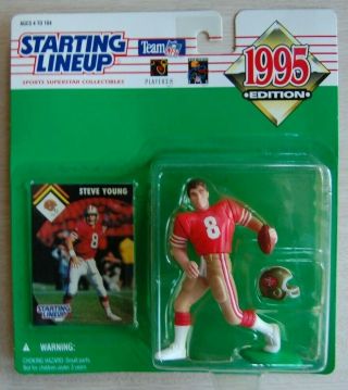 1995 Steve Young Starting Lineup San Francisco 49ers Slu Action Figure Byu Moc