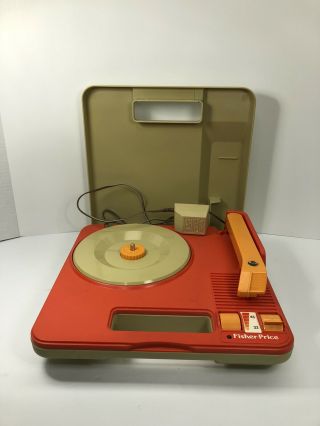 1983 Fisher Price 820 Portable Record Player With Power Cord A,
