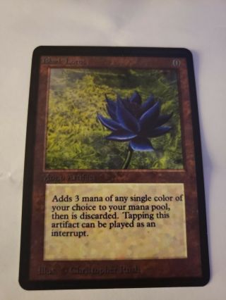1993 Magic The Gathering Mtg Beta Black Lotus Reprint