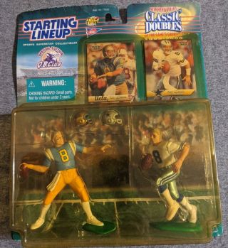 1999 - 00 Starting Lineup Classic Doubles Troy Aikman Cowboys/ucla