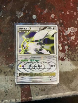 Arceus Lv X 96/99 Platinum Holo Ultra Rare Nm Pokemon Card E