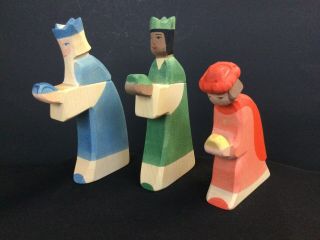 Ostheimer Waldorf 3 Kings Nativity Set / Wooden Toys / Made In Germany