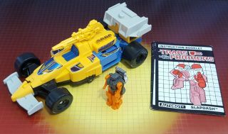 Vintage Hasbro Transformers G1 Powermaster Slapdash Complete W/lube & Insts