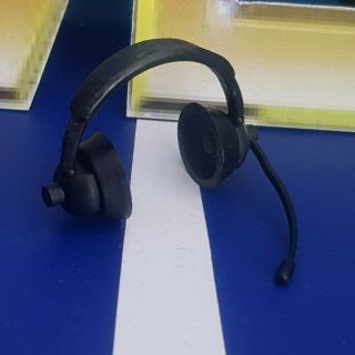 Commentator Headset (black) - Rsc - Accessories For Wwe Wrestling Figures