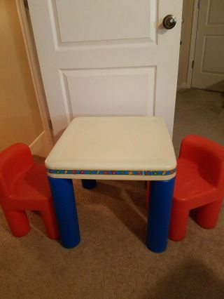 Vintage Little Tikes Table And Chairs (2) Set