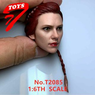 Tttoys 1/6 Black Widow 7.  0 Scarlett Johansson Head Sculpt Fit 12  Femal Figure