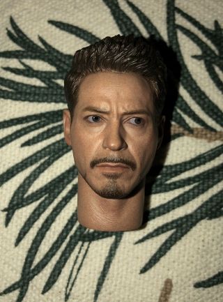 Hot Toys Iron Man Mark XLVII 47 Tony Stark 1/6 Head Sculpt (Head Only) 2