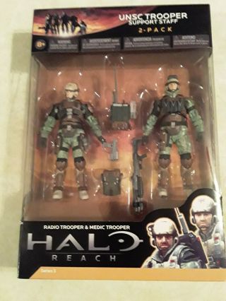 Mcfarlane Halo Reach Unsc Support Troopers Series 3 Misb