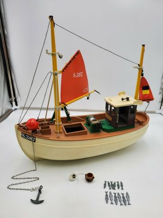 Vintage Playmobil 3551 Susanne Fishing Boat/trawler S.  387 - No Motor