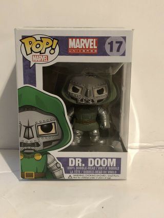 Dr.  Doom Funko Pop Vinyl 17 Marvel Rare Mib Doctor Doom