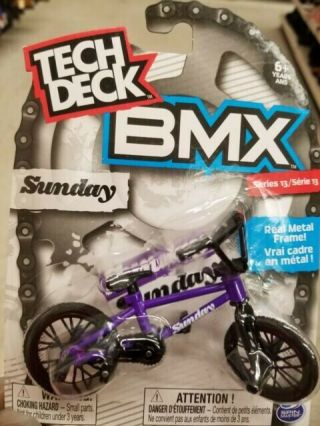 Tech Deck Bmx Finger Bike Series 13 - Sunday Purple/black (colour May Vary)